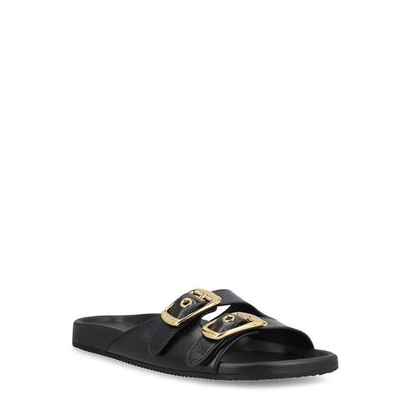 Chloe Polly Slip On Buckle Sandals in Black 38 - Picture 4 of 6
